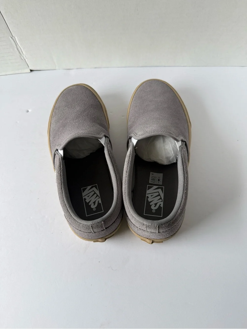 Vans Asher Sneakers Slip On Crepe Frost Gray  Low Top Men’s Size 9 751505 New